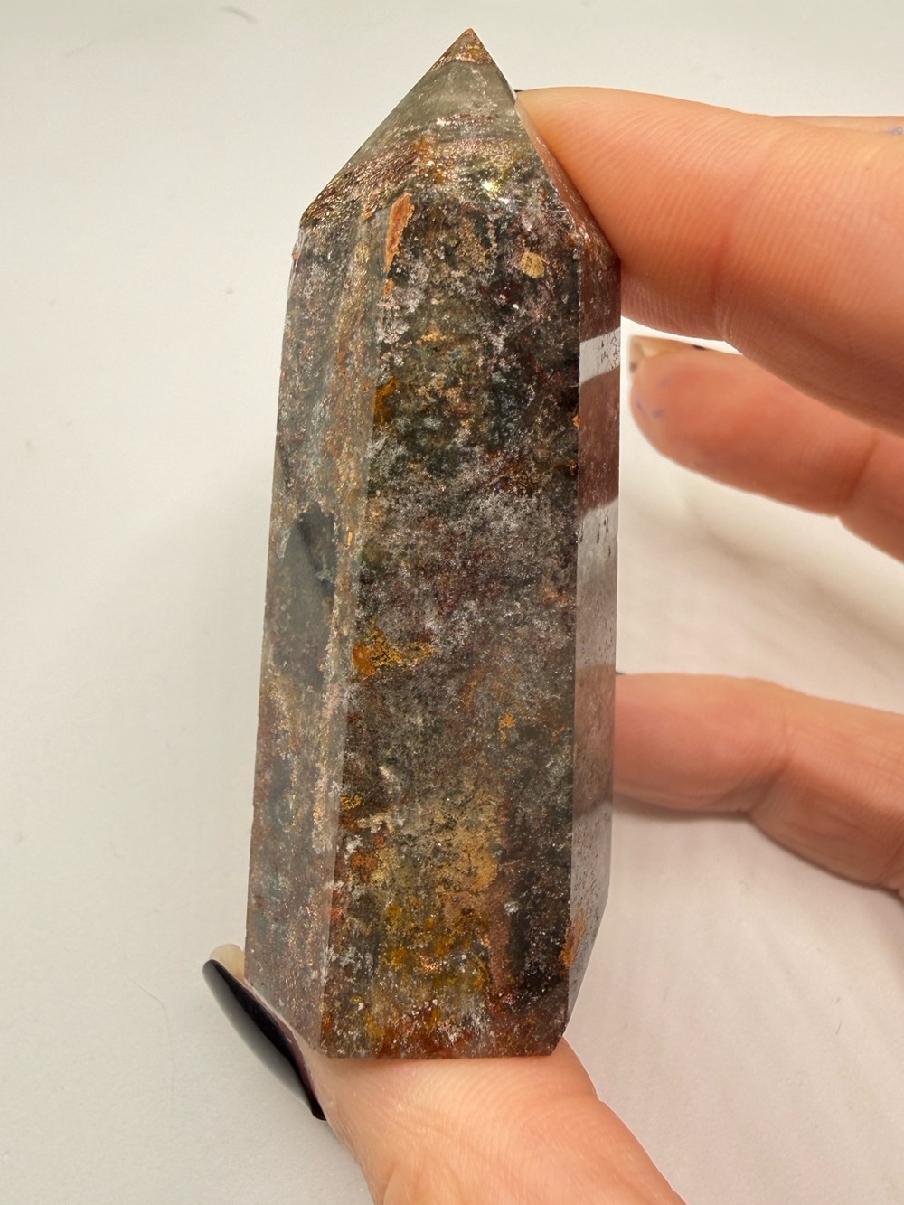 Colorful Garden (Lodolite) Quartz Tower